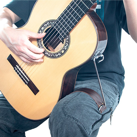 Soporte de guitarra en forma de Z, genérico, fijo, para músico, soporte de pierna para guitarra clásica de Flamenco, accesorios para ukelele ► Foto 1/6