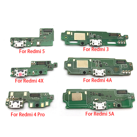 Original conector de puerto de carga USB de piezas de reparación de Cable Flex micrófono para Xiaomi Redmi 3 3S 4X 4A 4 Pro 5 5A 6A ► Foto 1/6