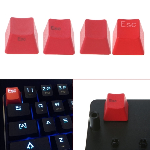 Teclado mecánico grueso PBT rojo ESC, tecla R4 Cherry MX, interruptor de altura OEM ► Foto 1/6