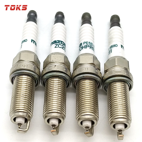 TOKS 4PCS PE5S-18-110 ZC20HPR11 iridio bujía para Mazda M3 M6 CX-3 CX-5 2.0L 2.5L PE5R18110 PE5R 18 110 de vela ► Foto 1/4