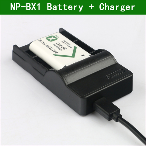 NP-BX1 NP BX1 NPBX1 batería para cámara Digital + cargador para Sony HDR-AS10 AS100V AS15 AS20 AS200V AS30 AS300 AS50 AS50R Cámara de Acción ► Foto 1/6