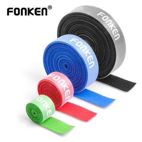 FONKEN-organizador de cables USB, 5m, 1m, soporte Protector de cables para auriculares, ratón, cinta de aro, enrollador de cables ► Foto 1/6