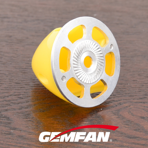 Gemfan-girador de plástico con Base de aluminio, 38mm, 45mm, 51mm, 57mm, 63mm, 70mm, 75mm, para avión, 2 hojas, cubierta de hélice ► Foto 1/6