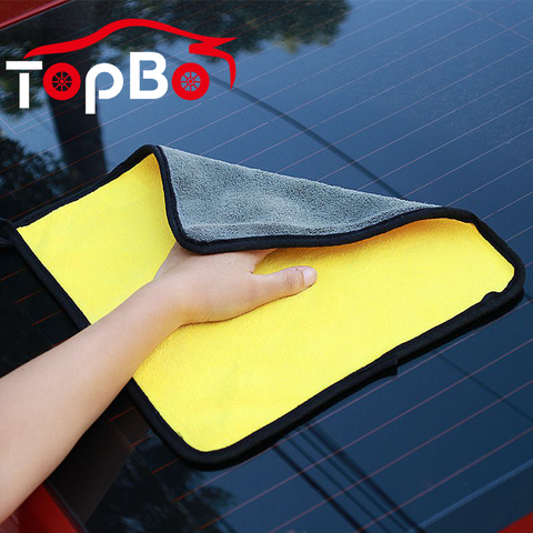 Microfibra toallas para lavar coches limpieza secado ropa trapo detallando coche toalla Super absorbente absorber cera pulido ► Foto 1/6