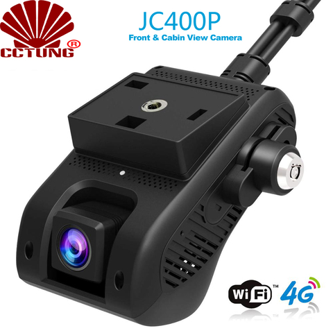 JC400P-Dashcam de visión inteligente 4G, Dashcam con frontal y cabina Dual, 1080P, vigilancia con vídeo en vivo, GPS, seguimiento y alarma de SOS para grabación en la nube ► Foto 1/1