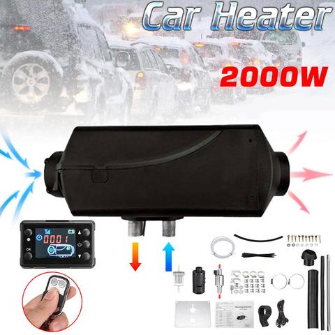 2KW 12V ajustable aire calentador diesel coche calentador de aire LCD Parking calentador para camiones Motor casa barcos autobús ► Foto 1/6