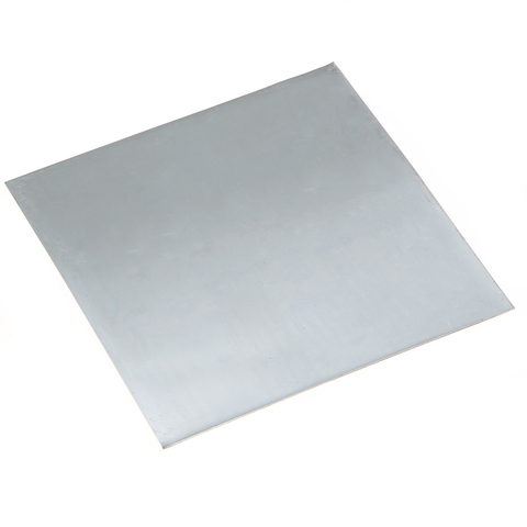 Placa de Zinc 99.9% puro para Laboratorio de Ciencia, placa Zn de 100mm x 100mm x 0,2mm, 1 Uds. ► Foto 1/5