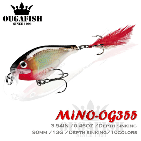 Crankbait-señuelo De Pesca Mino, peso De 12,3g/9cm, Wobblers para curricán, lubina, articulados De Pesca Isca Artificial ► Foto 1/5