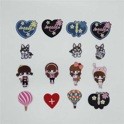 Nueva llegada ropa parche de hierro tela pegatinas insignias DIY pegatinas calientes parche bordado vestimenta accesorios de costura para niños ► Foto 1/6