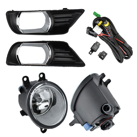 Luces LED antiniebla delanteras, L + R, para Camry XV40 2007 2008 2009 5212806040, rejillas de orificio y alambre 5212706040 ► Foto 1/6