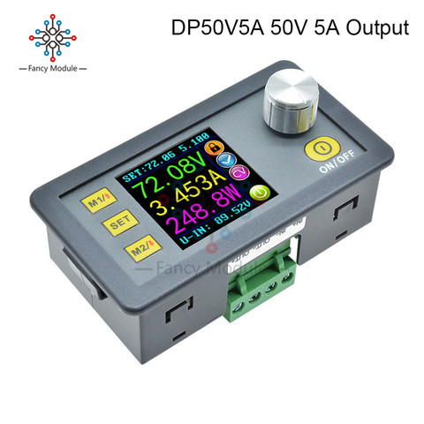 DP50V5A 50 V 5A voltaje constante reducción de corriente módulo de fuente de alimentación programable convertidor de voltaje buck voltímetro LCD de color ► Foto 1/6