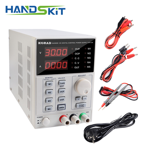 KORAD KA3005D ajustable Digital programable DC fuente de alimentación de laboratorio fuente de alimentación 30V 5A + multímetro sonda para laboratorio R ► Foto 1/6