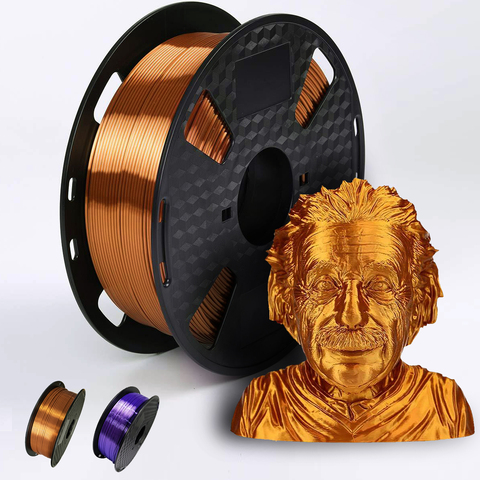 Filamento de impresora 3D, Material de impresión de seda brillante, color púrpura/Cobre, 1,75mm, 250g/500g/1KG ► Foto 1/1