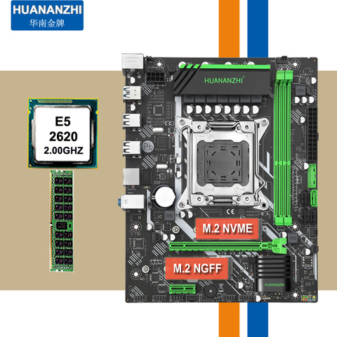 WUSON tienda recomendar HUANAN ZHI micro-atx X79 placa base CPU Intel Xeon E5 2620 SROKW memoria 8g DDR3 REG ECC buena computadora DIY ► Foto 1/6