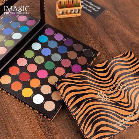 IMAGIC 35 colores paleta de sombra de ojos mate impermeable brillo base para sombra de ojos luminosa de sombra de ojos damas regalo clasificación Codigo Rastreio ► Foto 1/6