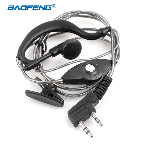 Baofeng-auriculares de radio bidireccional con micrófono, cascos con gancho para la oreja, uv-5r bf-888s, uv 5r, PTT ► Foto 1/6