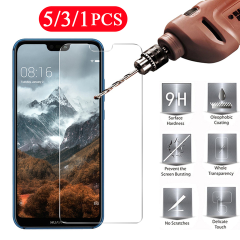 5/3/1Pcs para huawei P20 P30 pro P40 lite E P40 pro plus cristal templado protector de pantalla del teléfono película vidrio protectora smartphone ► Foto 1/6