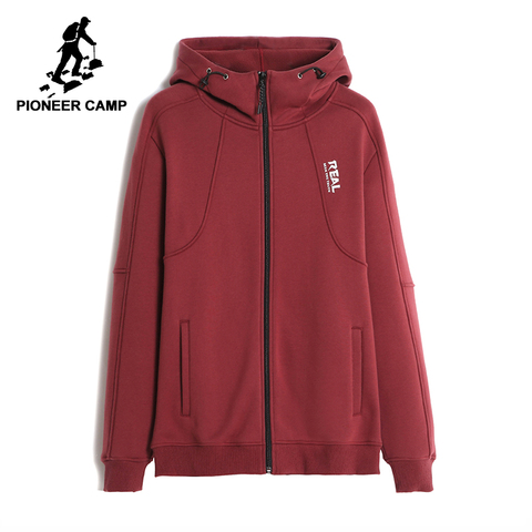 Pioneer Camp-chaqueta informal para hombre, ropa de marca, moda con capucha, cómoda chaqueta de lana para hombre, 100% algodón, AJK701244 ► Foto 1/6