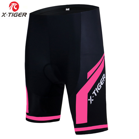 Pantalones cortos de ciclismo x-tiger para mujer, Gel de sílice 3D acolchado a prueba de golpes, pantalones cortos para bicicleta de carreras de montaña, ropa interior para bicicleta ► Foto 1/6