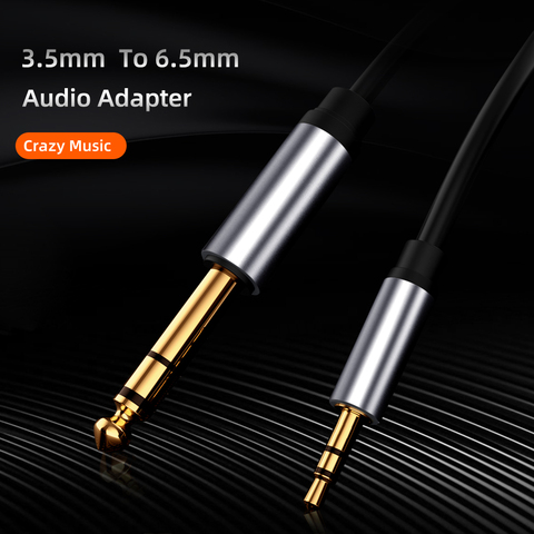 Cable de Audio Jack de 3,5mm 6,5mm macho a 3,5 macho adaptador de Audio auricular conector micrófono guitarra Cable de extensión 3,5mm convertidor ► Foto 1/6