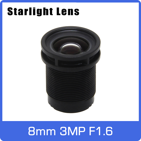 Lente Starlight de 3MP y 8mm, apertura fija F1.6, gran angular para SONY IMX290/291/307/327, cámara IP CCTV AHD de baja luz, Envío Gratis ► Foto 1/5