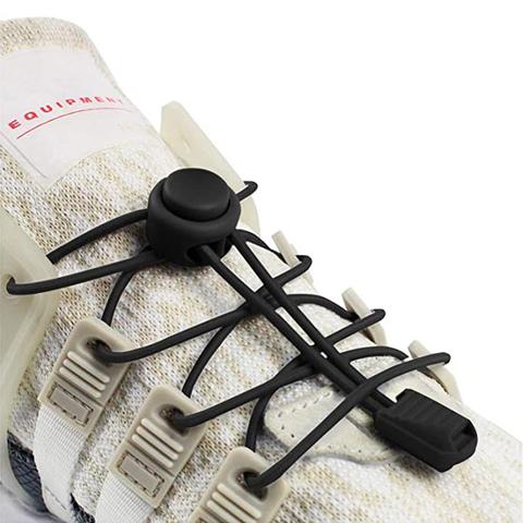 Cordones elásticos para zapatos sin atar, cordones de goma con bloqueo de estiramiento, para perezosos, Unisex, rápido, WJ045 ► Foto 1/6