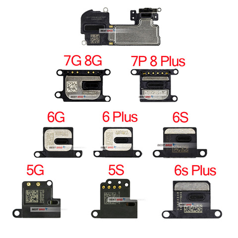 1 piezas nuevo altavoz del auricular para iPhone X 5 5S 5c SE 6 6 S 7 8 Plus oreja altavoz auricular oreja altavoz del teléfono celular de piezas de repuesto ► Foto 1/6
