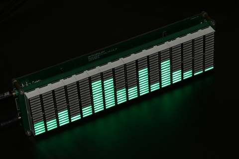16*16 de Audio de nivel LED medidor analizador de espectro verde espectro de música LED indicador ► Foto 1/6