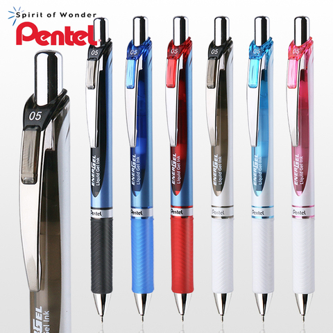 Pentel-Bolígrafo de gel japonés BLN75, pluma suave y de secado rápido, 0,5mm, a base de agua, para negocios, firma de oficina, energía Clena, 1 Uds. ► Foto 1/6