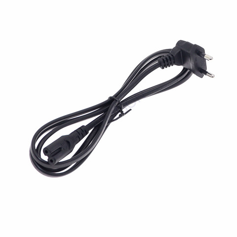 Cable de alimentación de 2 clavijas para TV LED, Conector de 4,8mm con ángulo recto a IEC320 C7, Samsung, Philips, Sony, AC, Firgure 8 ► Foto 1/6