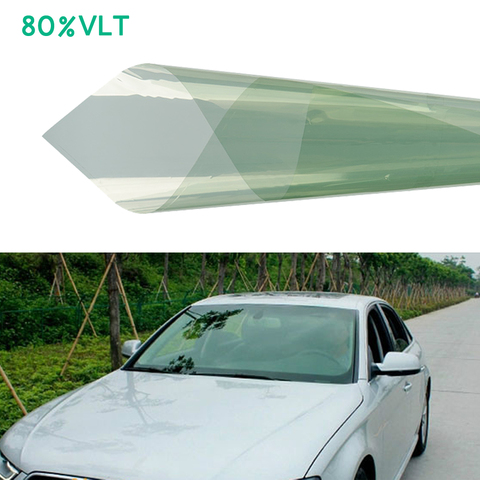 Verde 80% VLT parabrisas frontal tinte de ventanilla película de protección Solar láminas coche Auto casa 76cm x 1,5 m ► Foto 1/6