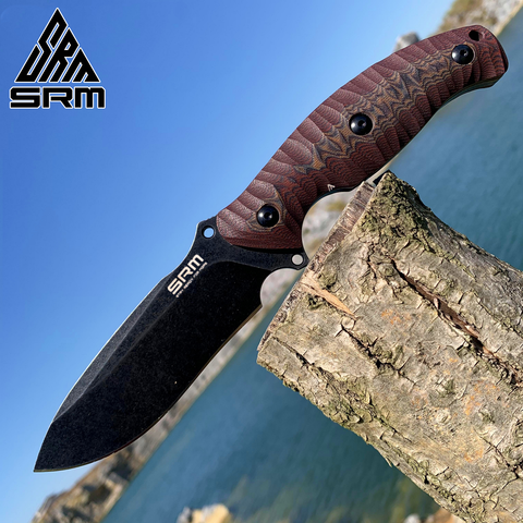 SANRENMU nuevo S745 cuchillo de hoja fija con funda K 14C28 hoja al aire libre camping utilidad supervivencia cuchillo de caza táctico EDC herramienta ► Foto 1/6