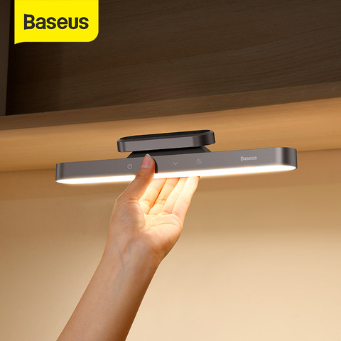 Baseus-lámpara colgante de luz LED magnética para mesa, lámpara de escritorio con atenuación continua, luz de armario recargable para dormitorio y cocina ► Foto 1/6