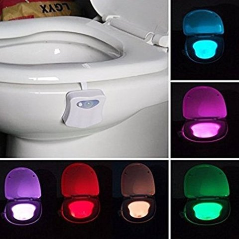 Luz LED con Sensor de movimiento PIR para el baño, lámpara nocturna automática e impermeable, con Sensor inteligente de asiento activado, 1 Uds. ► Foto 1/5