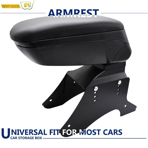 Reposabrazos Universal para autocaravana, compartimento central negro, accesorios para barcos, organizador ajustable, caja de almacenamiento ► Foto 1/6