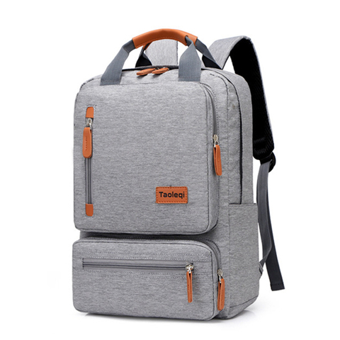 Mochila informal antirrobo para hombre, bolsa ligera para ordenador portátil de 15,6 pulgadas, Maleta de viaje color gris ► Foto 1/6