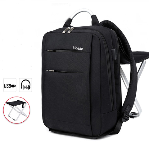 Mochila De Negocios plegable con silla para hombre, morral de viaje para ordenador portátil ► Foto 1/6