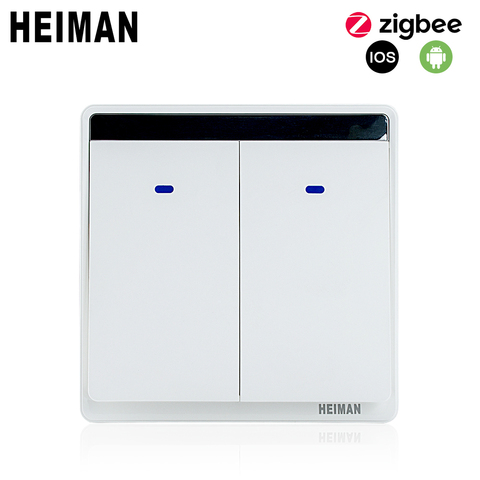 HEIMAN ZigBee Smart interruptor pared Neutralline de línea EN DIRECTO APP luz con Control remoto inalámbrico interruptor para sistema de casa inteligente para ► Foto 1/6