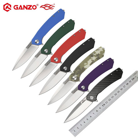 Cuchillo plegable de bolsillo para acampada, herramienta EDC táctica para exteriores, modelo Firebird Adimanti by Ganzo, D2 ► Foto 1/6