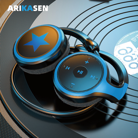 Auriculares A23 Bluetooth con reproductor MP3, Radio FM, 10H, cómodos, inalámbricos con micrófono ► Foto 1/6