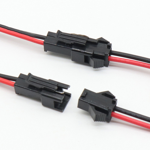 Conector de Cable macho y hembra para tira de luces LED, 10 pares, 15CM, JST SM, 2 pines ► Foto 1/6