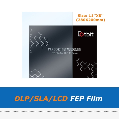 Lámina de película FEP de luz UV LCD, 280x200mm, 11x8 pulgadas, espesor de 0,1mm, 0,15mm, para duplicador DLP SLA D8, pieza de impresora 3D, LCD de 8,9 pulgadas ► Foto 1/6