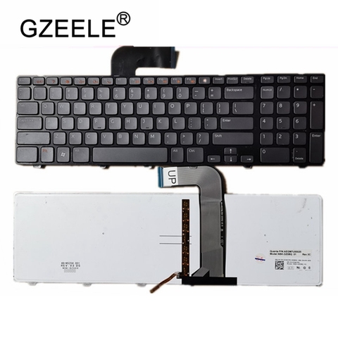 GZEELE-Accesorios para ordenador portátil, para DELL 5720, 7720, N7110, 17R, L702x, Vostro3750, teclado americano retroiluminado ► Foto 1/2