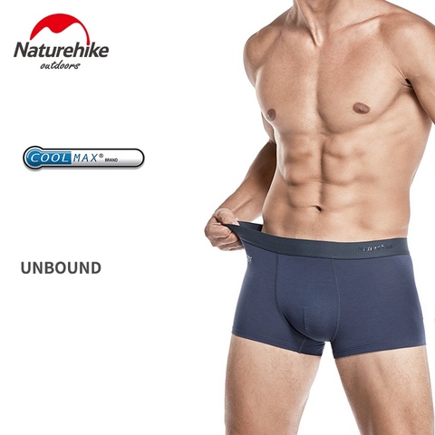 Naturehike-Calzoncillos bóxer para hombre, ropa interior, transpirable, rápido seco, antibacteriano, función coolmax ► Foto 1/5