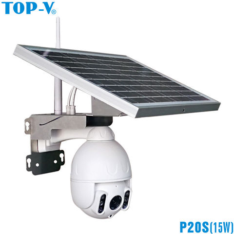 Cámara IP de seguridad con seguimiento automático para exteriores, dispositivo de energía solar, wifi, 1080P, impermeable, PTZ ► Foto 1/6