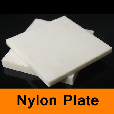 Poliamida placa lámina PA Color blanco Nylon Junta molde plancha Material de aislamiento herramienta de bricolaje de alta resistencia de plástico todos los tamaños ► Foto 1/6