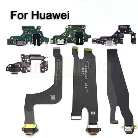 PCB cargador Flex para Huawei Ascend P8 P9 P10 P20 Lite Plus 2017 Pro USB puerto conector Dock carga Flex cable reparación ► Foto 1/6