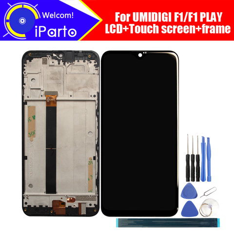 Pantalla LCD de 6,3 pulgadas UMIDIGI F1, Digitalizador de pantalla táctil, montaje de marco, 100% Original, digitalizador táctil para UMIDIGI F1 PLAY ► Foto 1/6