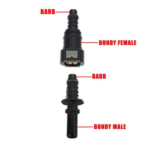 Coche de combustible Auto conector de sedal de acoplador de manguera de 7,89/9,89/11,8 de combustible del coche tubo flexible Acoplamiento de liberación rápida con conector ► Foto 1/6