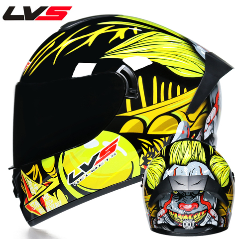 Casco de carreras de cara completa casco de invierno cálido de doble visera casco de motocicleta casco deportivo de motocicleta ► Foto 1/6